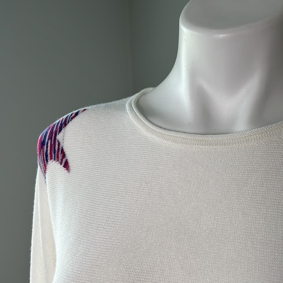 NWT Brit NY Pullover Cashmere blend Sweater stars size XS - Picture 5 of 6